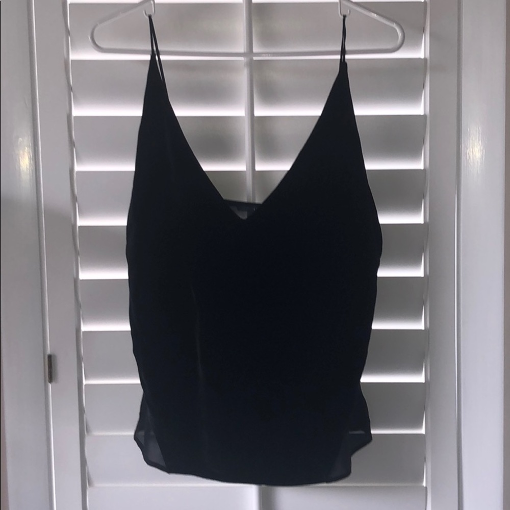 J Brand Velvet Lucy Camisole In Black